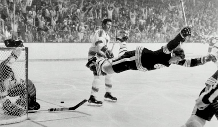 The Bobby Orr flying goal like you've never seen it before