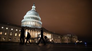 The Capitol is seen late Tuesday, Dec. 17, 2019, in Washington.