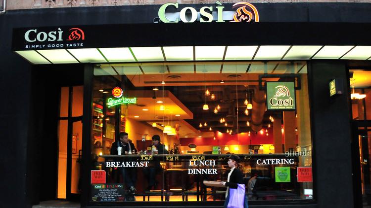 cosi declining sales pope