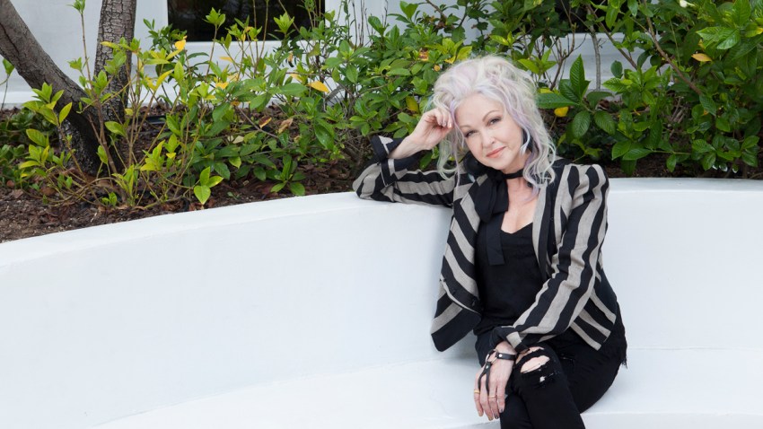 APTOPIX Cyndi Lauper Portrait Session