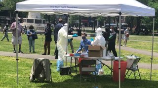 Mayor Justin Elicker gets tested for coronavirus