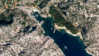 A Google Earth image of Marseille, France, one of 1,000 new photos released by Google's Earth View.