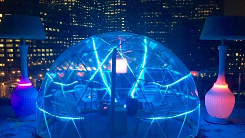 Rooftop Igloo Bar Now Open At The Envoy Hotel In Boston Nbc Igloo Bar Now Open At The Envoy Hotel