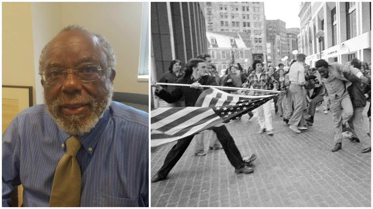 Man tries to impale civil rights protester with deals flagpole