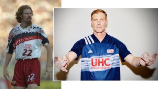 New England Revolution kit in 1996 and 2020