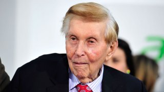 Viacom's Sumner Redstone arrives at the premiere of Paramount Pictures' 'Star Trek Into Darkness' at the Dolby Theatre on May 14, 2013 in Hollywood, California.
