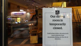 Bars and restaurants are closed throughout New Jersey.