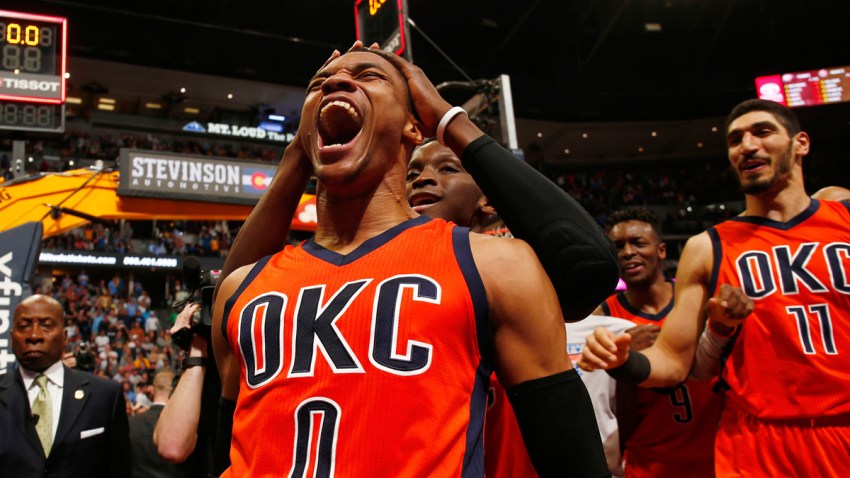APTOPIX Thunder Nuggets Basketball