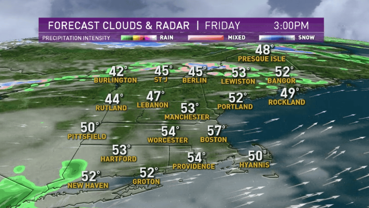 Wintry Weekend with Wind and Snow Ahead – NBC Boston