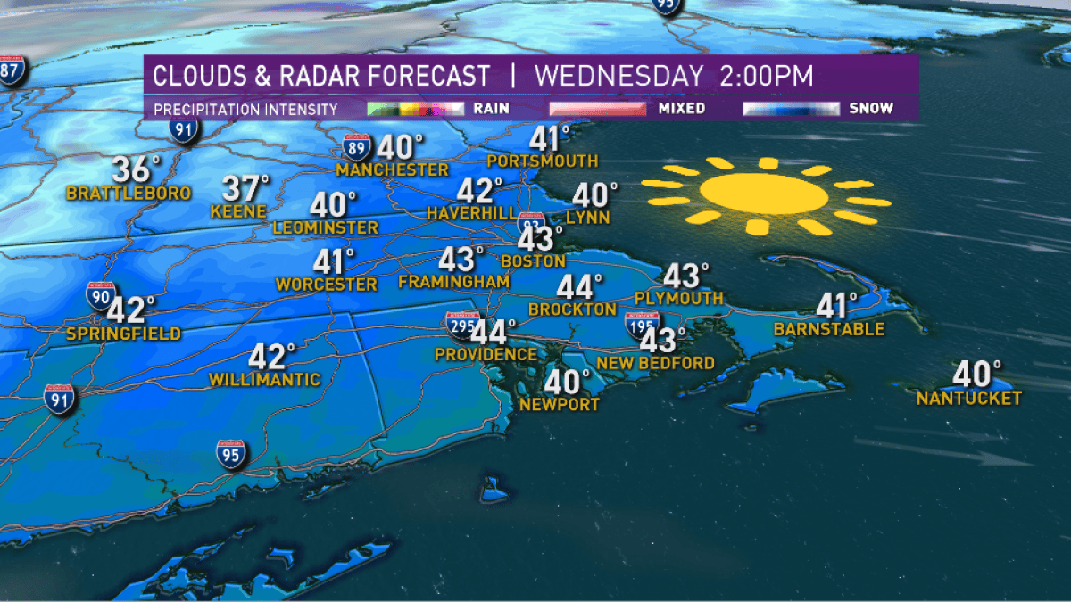 Sunshine Returns on Wednesday Before Snow Threat – NBC Boston