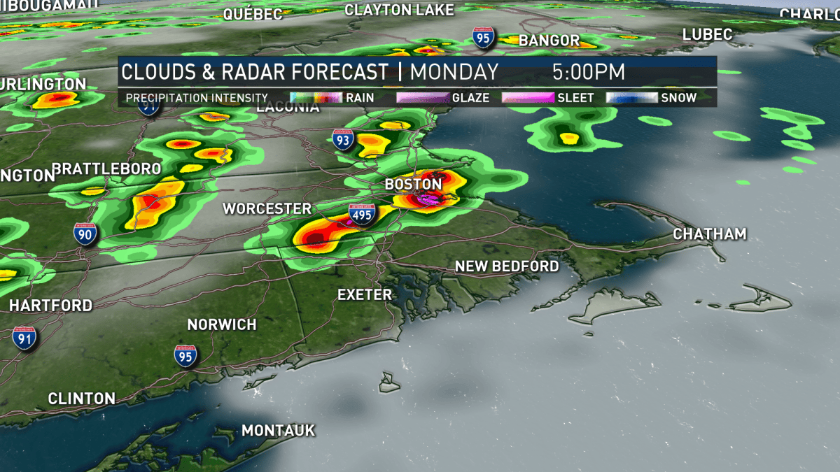 Showers, Thunderstorms Move in Monday, Could Be Locally Severe – NBC Boston