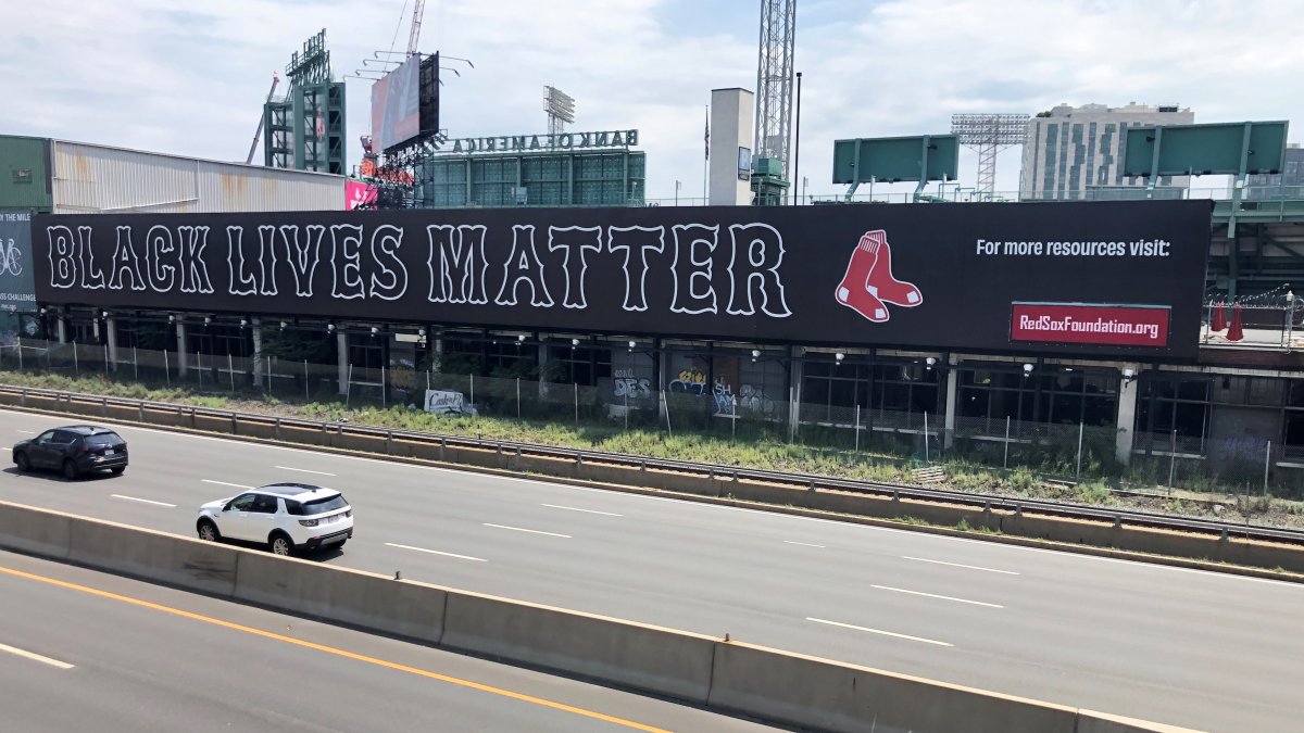 Boston Red Sox put up massive Black Lives Matter billboard outside