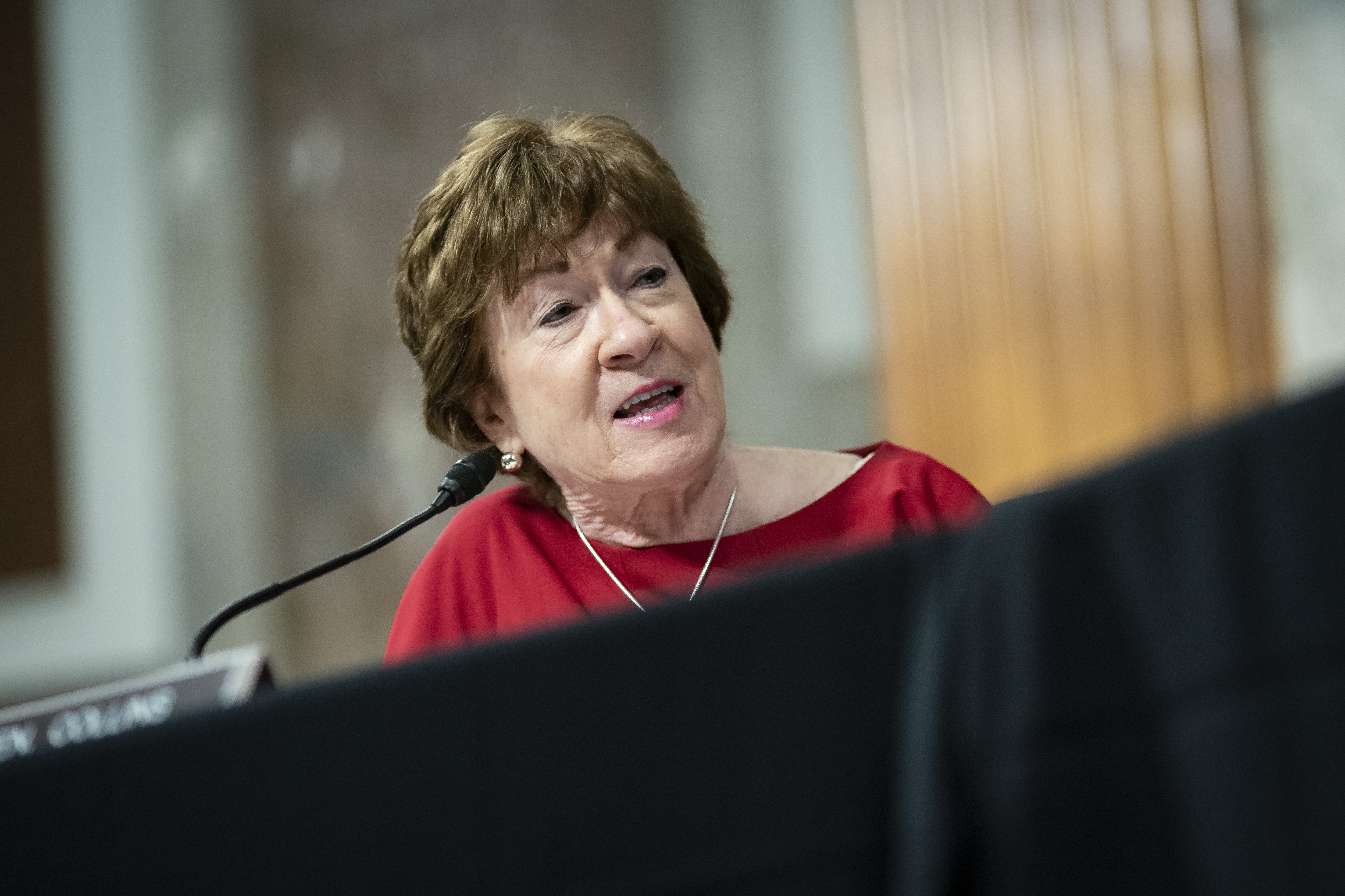 Senator Susan Collins speaks