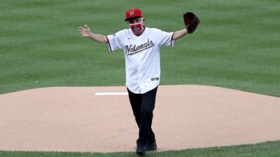 Dr. Fauci Throws First Pitch at MLB Opener
