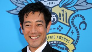 Actor Grant Imahara arrives for The Geekie Awards 2014 held at Avalon on August 17, 2014 in Hollywood, California.