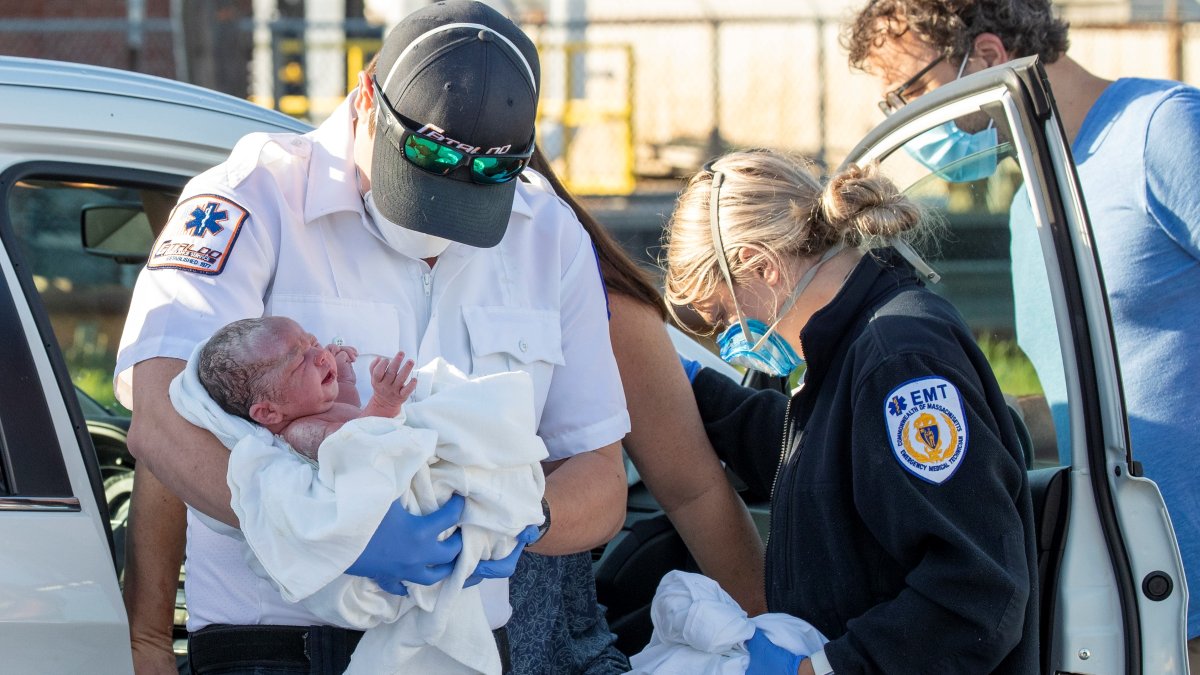 Firefighters, Paramedics Help Deliver Baby Along Roadside in Revere