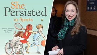 Book cover for "She Persisted in Sports" by Chelsea Clinton