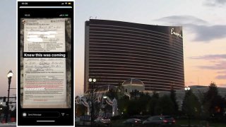 A $500 fine issued for a large party at Encore Boston Harbor (pictured in the background)