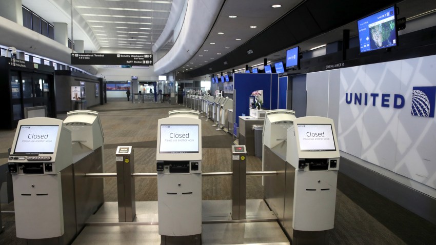 United Airlines ticket counter