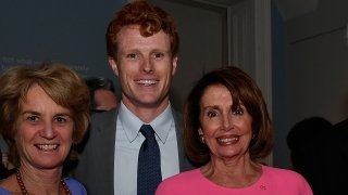 Nancy Pelosi with Joe Kennedy in 2017