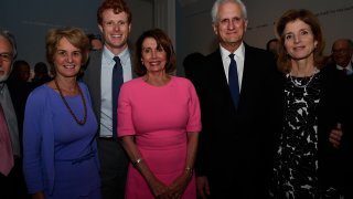 Nancy Pelosi with Joe Kennedy in 2017