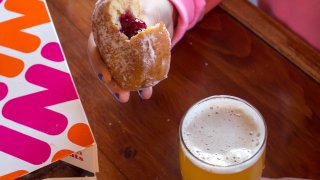 Harpoon Brewery and Dunkin beer