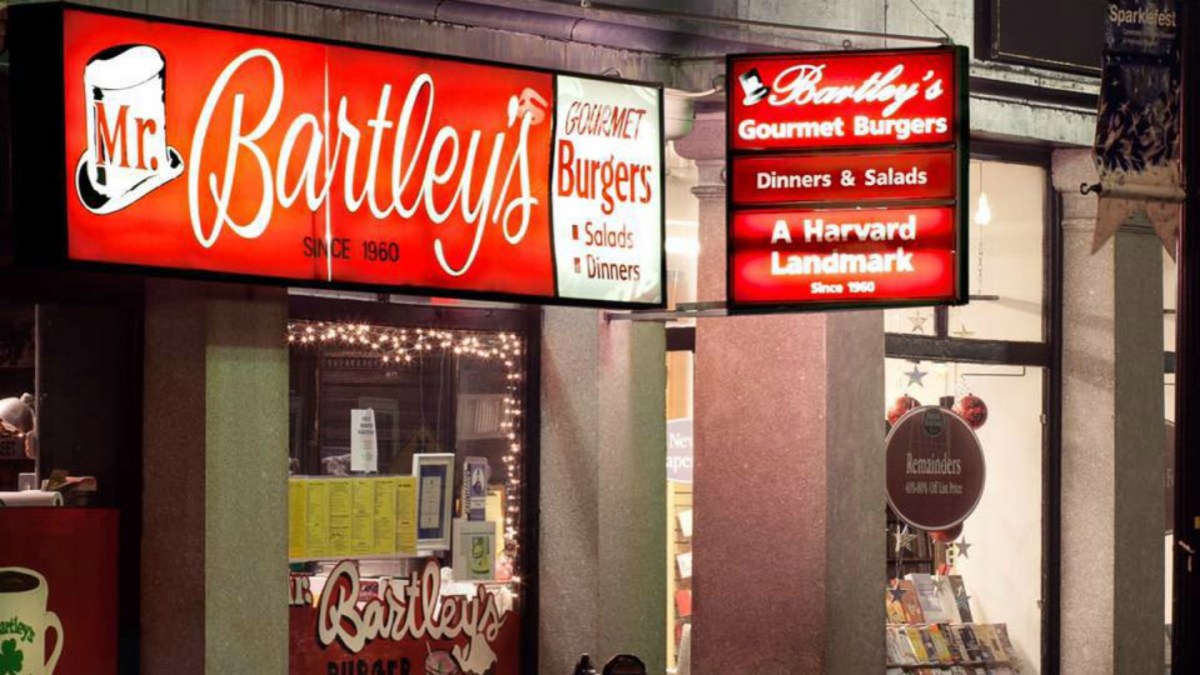 Mr. Bartley’s Burger Cottage in Cambridge’s Harvard Square