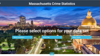 The home page of the Massachusetts Crime Statistics website