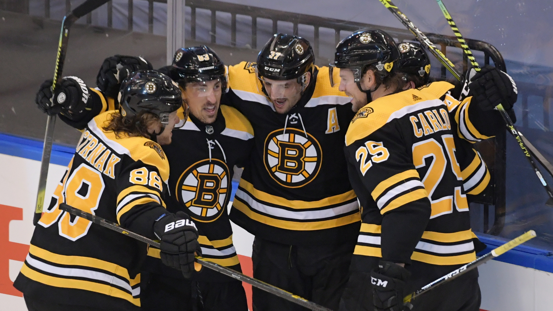 Bruins' Trent Frederic couldn't get New Jersey's P.K. Subban to