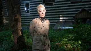 WARWICK, NEW YORK - JUNE 21,2019: E. Jean Carroll at her home in Warwick, NY.