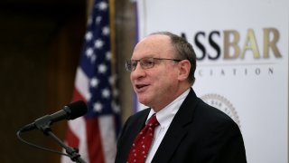 Supreme Judicial Court Justice Ralph D. Gants gives the annual State of the Judiciary address at the John Adams Courthouse in Boston on Oct. 30, 2019.