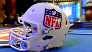 May 8, 2014: Final preparations are made prior to the start of the first round of the NFL Draft at Radio City Music Hall in Manhattan, NY. (