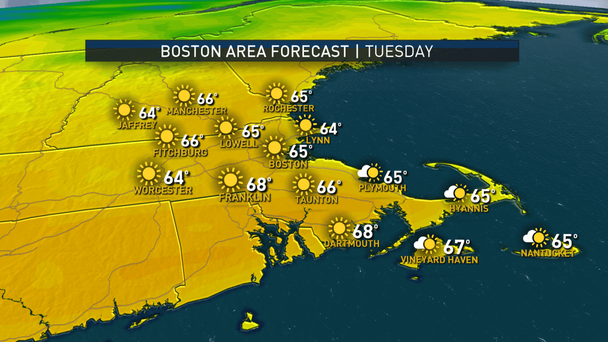 Warmer Temps Before Cold Front Hits – NBC Boston