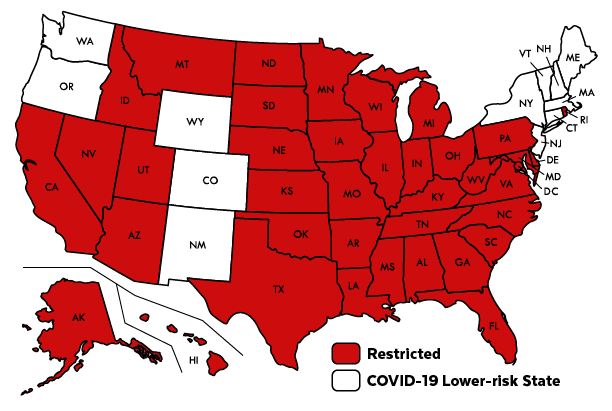 Mass Covid Travel Order 3 States Back On Travel Restriction List Nbc Boston