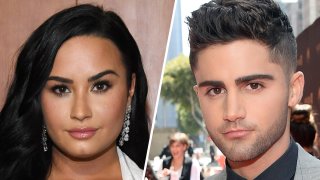 Singer Demi Lovato (left) and Actor Max Ehrich (right).