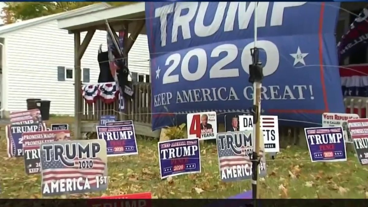 Man Puts Up Electric Fence to Stop Trump Sign Snatchers – NBC Boston