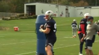 An image showing Bill Murray, a member of the New England Patriots' practice squad.