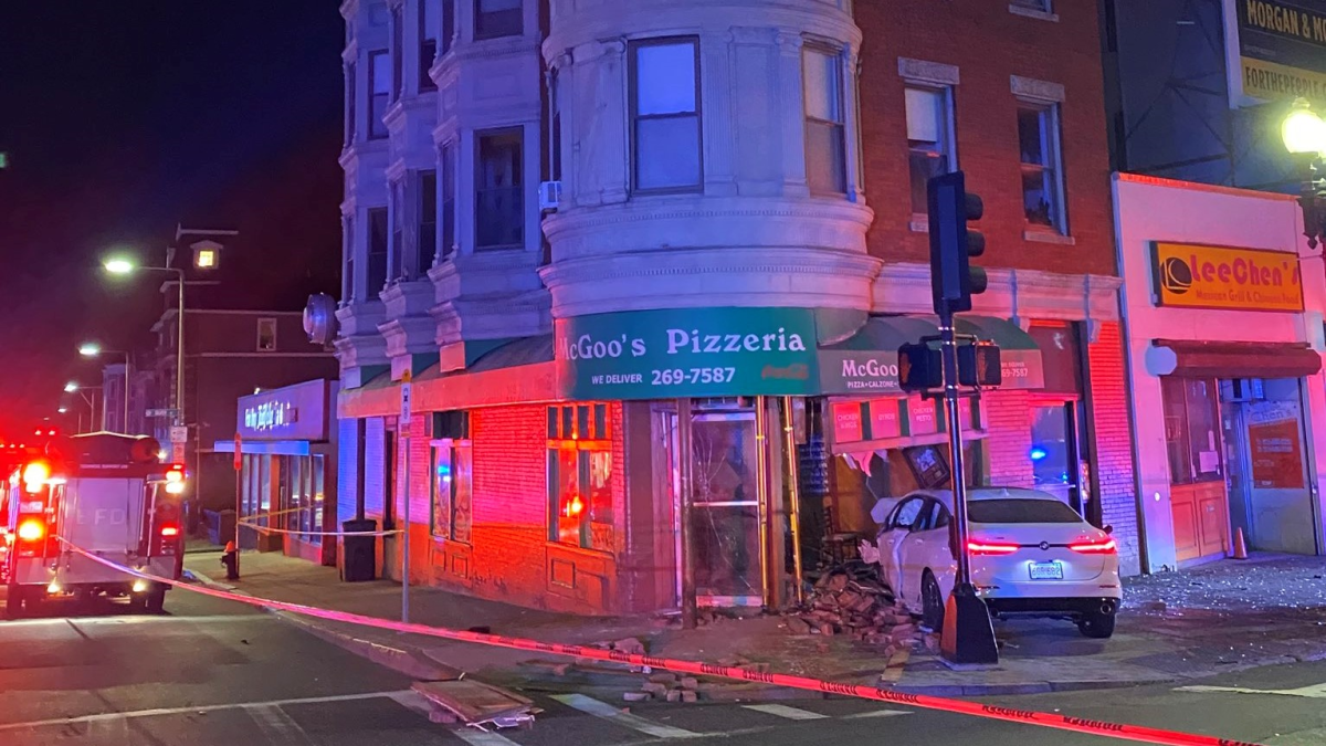 Car Slams into South Boston Pizza Shop – NBC Boston