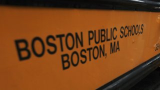 BOSTON, MA – AUGUST 29: A Boston Public Schools school bus, Thursday, August 29, 2013. (Photo by Pat Greenhouse/The Boston Globe via Getty Images)