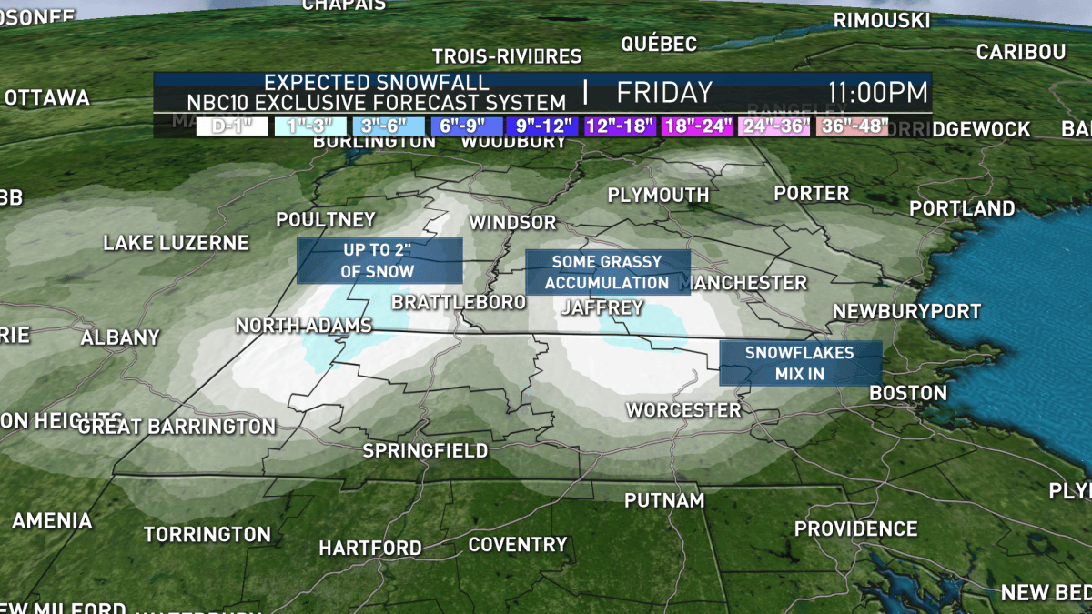 Ready or Not, Parts of New England Could See Snow Friday – NBC Boston