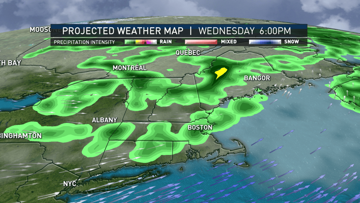 Scattered Showers Monday Ahead of Drastic Temperature Changes – NBC Boston