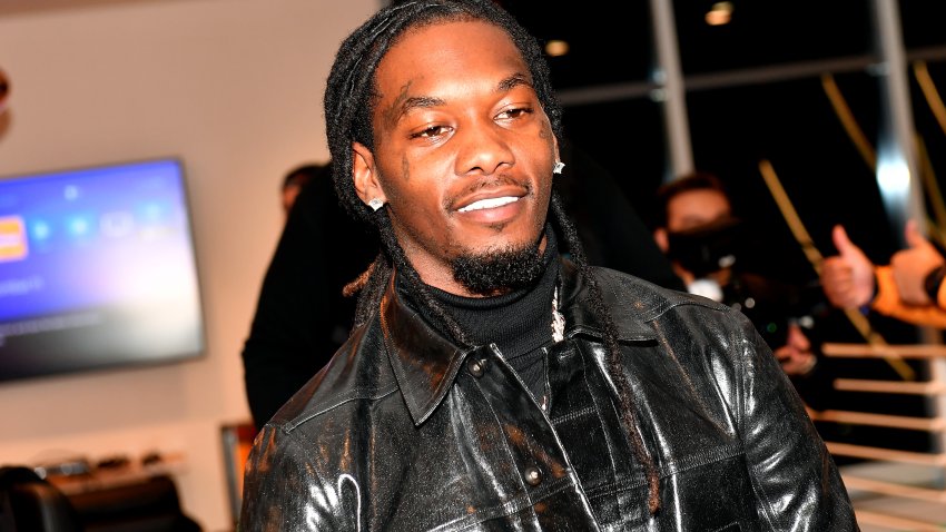 ATLANTA, GEORGIA – OCTOBER 16:  Offset attends AXR+EXP Live Concert Experience featuring Offset & Friends at Coda rooftop on October 16, 2020 in Atlanta, Georgia. (Photo by Paras Griffin/Getty Images)