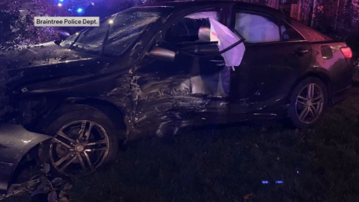 1 Injured in Overnight Crash in Braintree NBC Boston