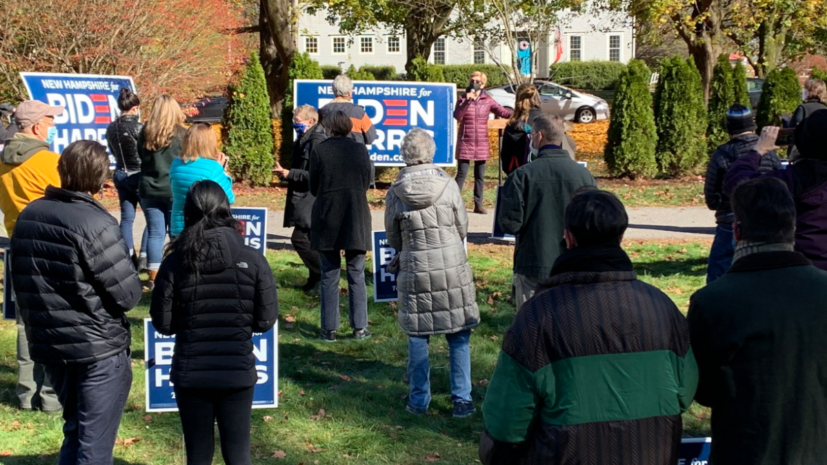 Warren Campaigns for Biden in NH in Final Days Before Election – NBC Boston