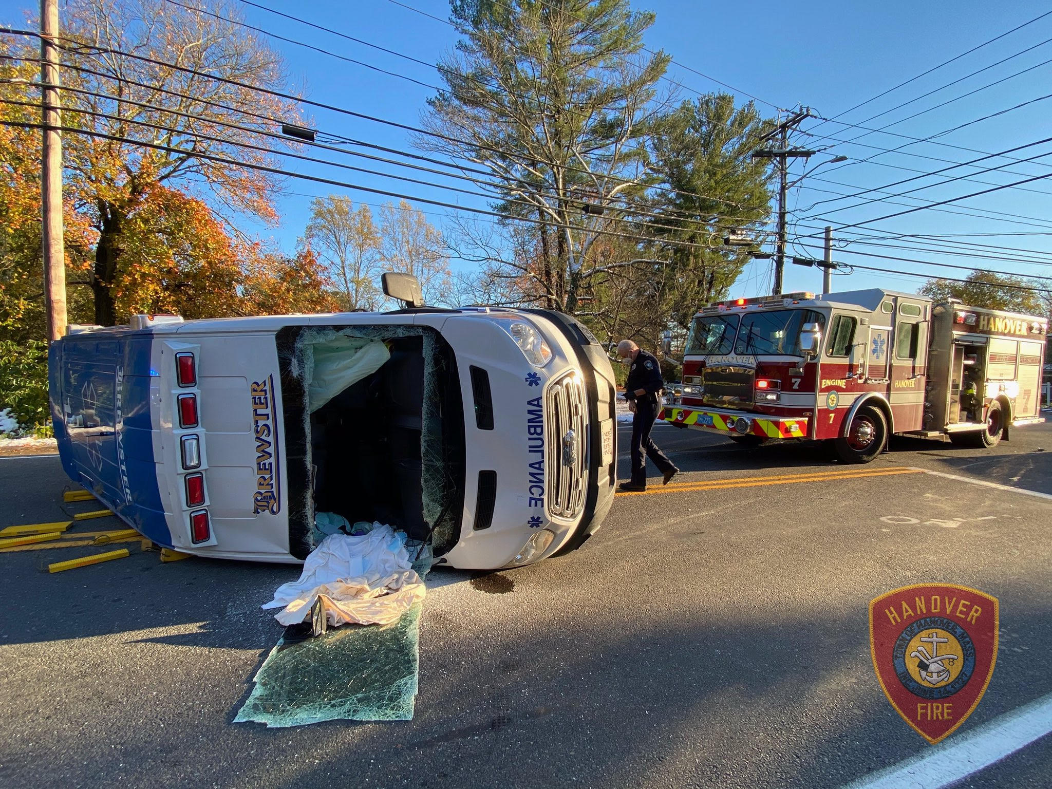 Ambulance Overturned In Hanover Crash, Briefly Entrapping 2 EMTs – NBC ...