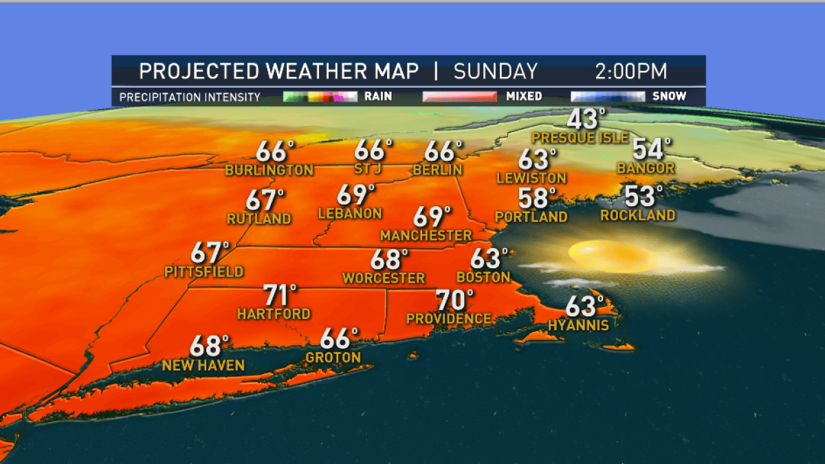 Most of New England Sees Sunshine Sunday With Temps in 60s, 70s – NBC ...