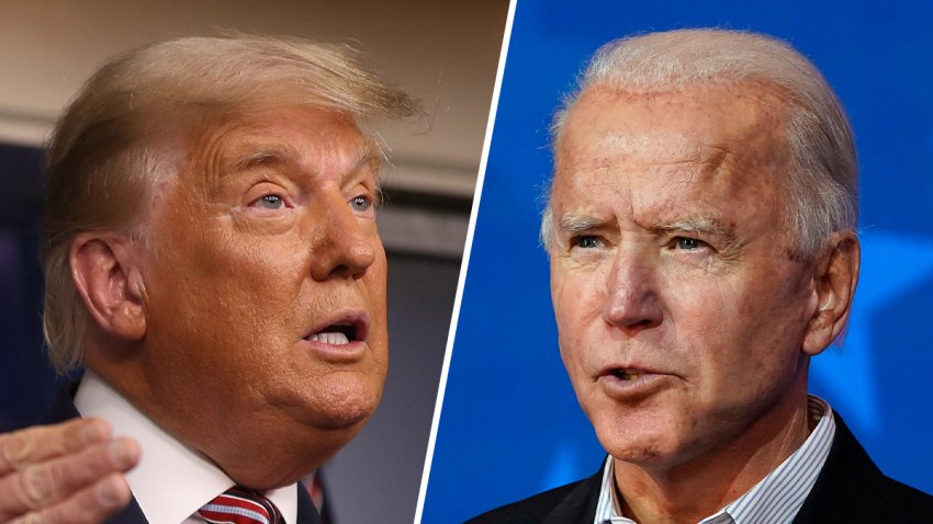 President Donald Trump (left) and Democratic presidential nominee Joe Biden (right).