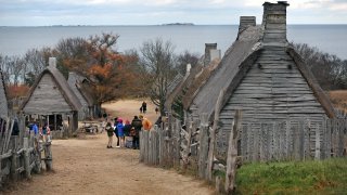 This Nov. 14, 2019, file photo shows what was then known as Plimoth Plantation in Plymouth, Massachusetts