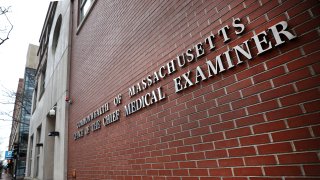 The Office of the Chief Medical Examiner state government office in Boston at 720 Albany St. is pictured on March 25, 2020.
