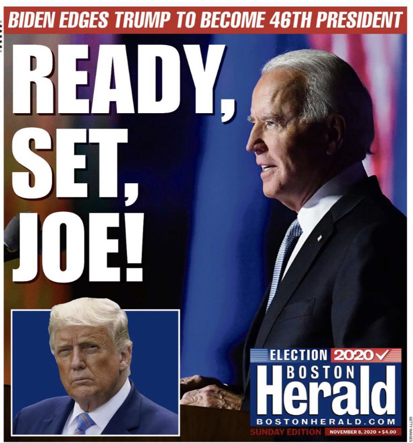 Here S What The Front Pages Of Boston S 2 Major Newspapers Looked Like After Biden S Win Nbc Boston Here S What The Front Pages Of Boston S 2 Major Newspapers Looked Like After Biden S Win Nbc Boston